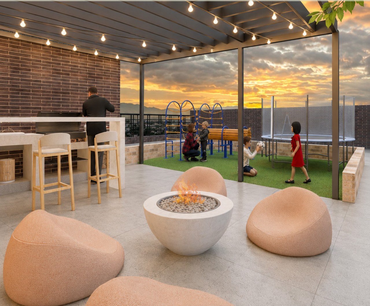 Render de Rooftop en Ítaca 135